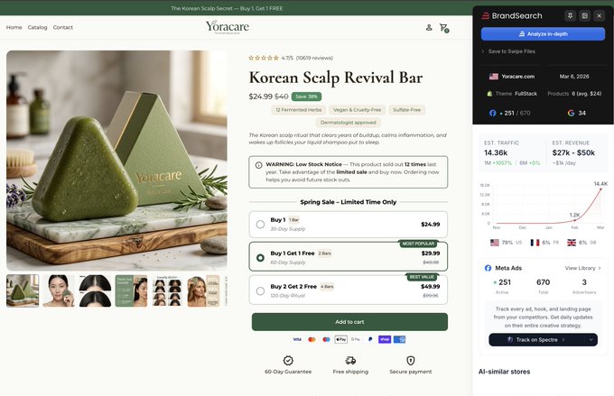 This new store went from nothing to 14k monthly visitors in one month